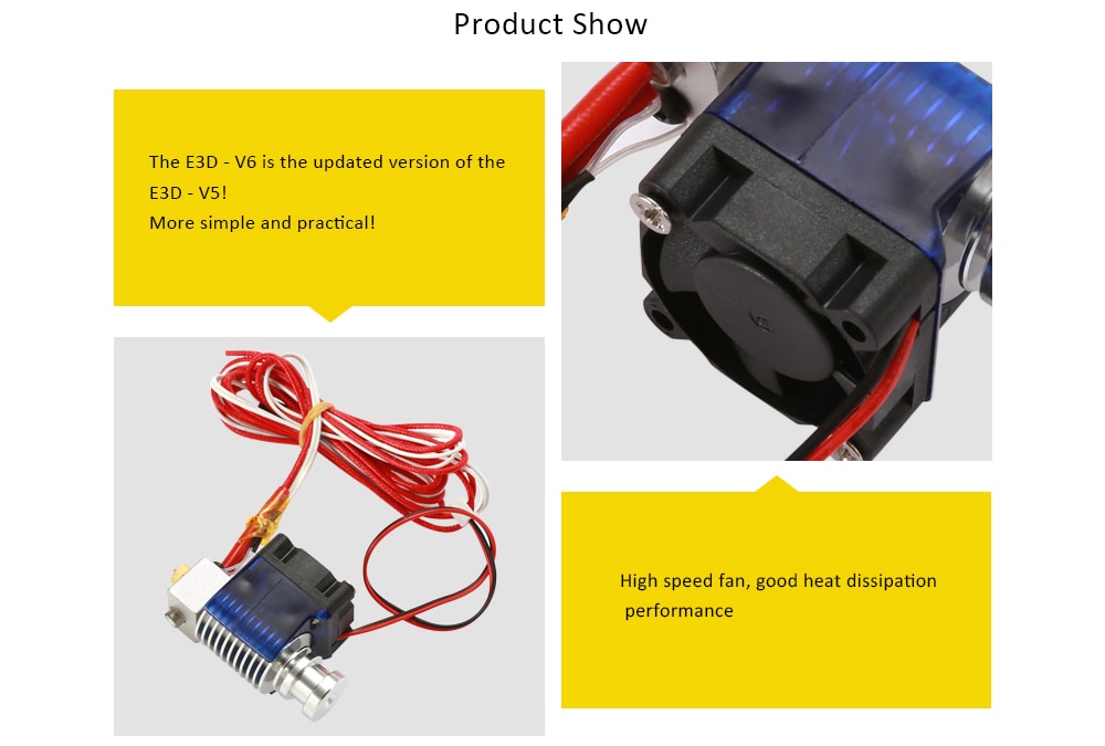 E3D - V6 Short Distance 0.5mm 3D Printer Extruder- Silver 0.3mm E3D - V6 Short Distance 0.5mm 3D Printer Extruder- Silver 0.3mm