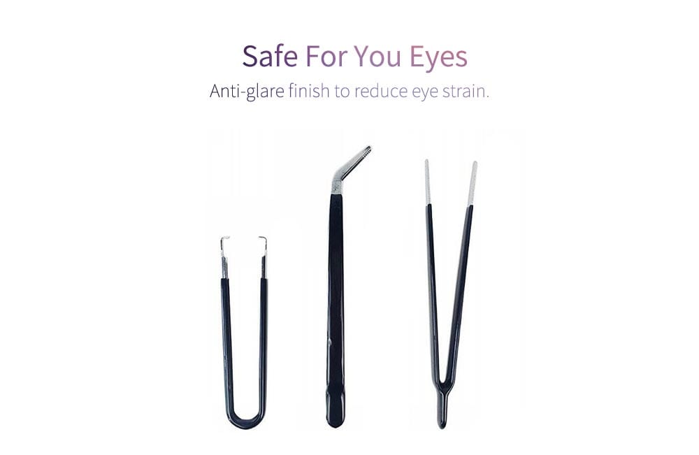 Steel + PVC Static-free Tweezer 7PCS- Silver Steel + PVC Static-free Tweezer 7PCS- Silver