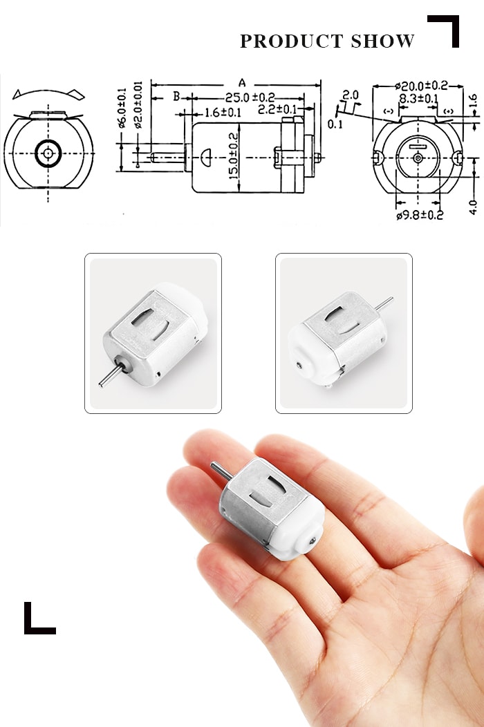 Type 130 DC 1V - 6V Micro Motor for Car Model Toy- Silver Type 130 DC 1V - 6V Micro Motor for Car Model Toy- Silver