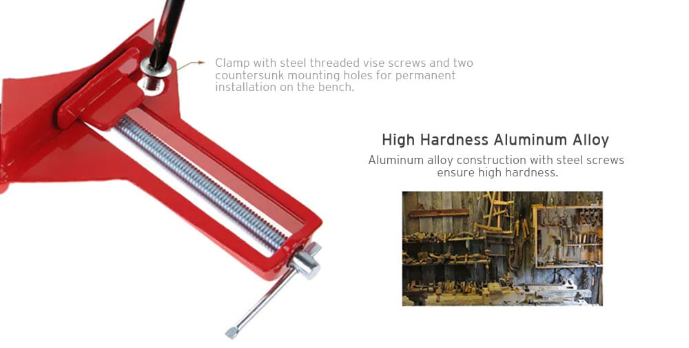 Woodworking 90 Degrees Right Angle Clip Fixing Clip- Red Woodworking 90 Degrees Right Angle Clip Fixing Clip- Red