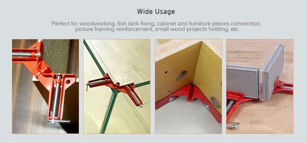 Woodworking 90 Degrees Right Angle Clip Fixing Clip- Red Woodworking 90 Degrees Right Angle Clip Fixing Clip- Red