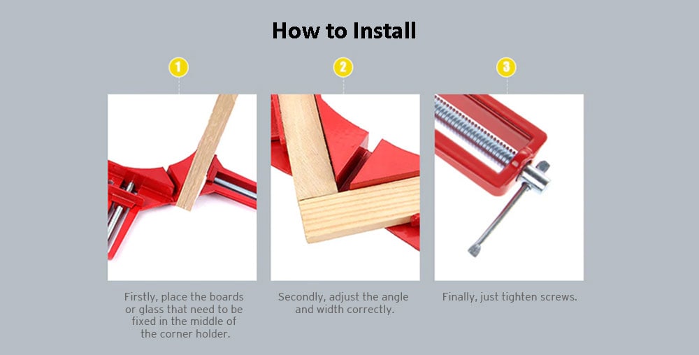 Woodworking 90 Degrees Right Angle Clip Fixing Clip- Red Woodworking 90 Degrees Right Angle Clip Fixing Clip- Red