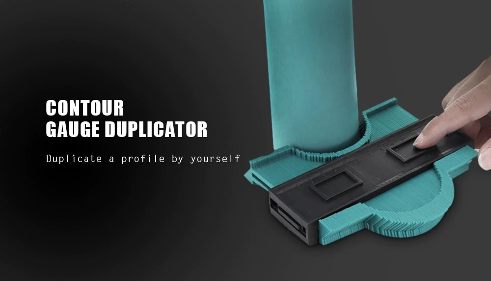 Plastic Profile Copy Gauge Contour Gauge Duplicator Wood Marking Tool- Day Sky Blue Plastic Profile Copy Gauge Contour Gauge Duplicator Wood Marking Tool- Day Sky Blue