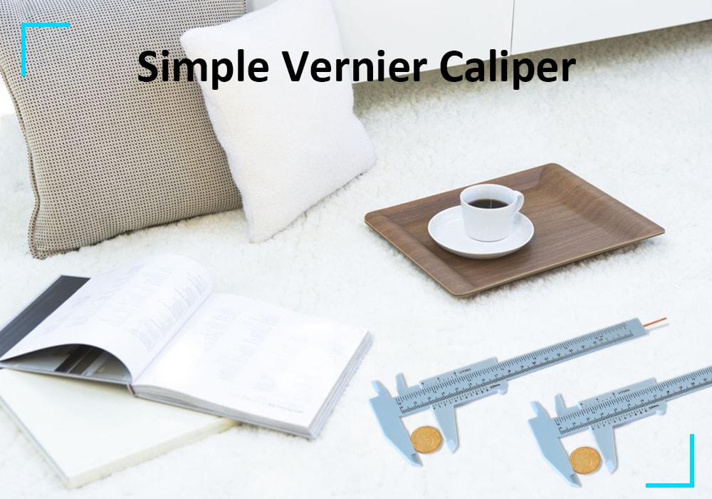 Plastic Vernier Caliper Measurement Tool- Lake Blue Plastic Vernier Caliper Measurement Tool- Lake Blue