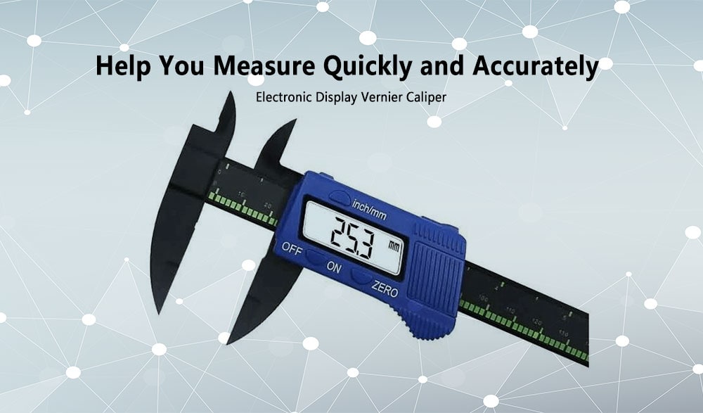 Plastic Carbon Fiber Electronic Display Vernier Caliper 0 - 150mm- Black Plastic Carbon Fiber Electronic Display Vernier Caliper 0 - 150mm- Black