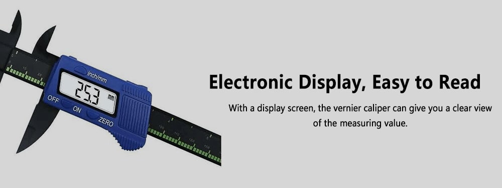 Plastic Carbon Fiber Electronic Display Vernier Caliper 0 - 150mm- Black Plastic Carbon Fiber Electronic Display Vernier Caliper 0 - 150mm- Black