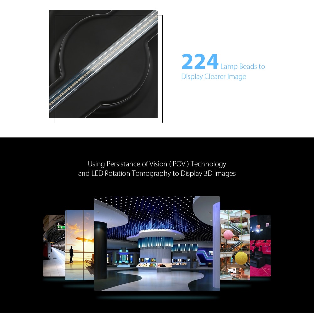 Utorch FY3D - Z1 Holographic Display LED Fan Advertising Machine Creates Illusion of 3D Hologram Graphic AC 100 - 240V- Black US Plug Utorch FY3D - Z1 Holographic Display LED Fan Advertising Machine Creates Illusion of 3D Hologram Graphic AC 100 - 240V- Black US Plug