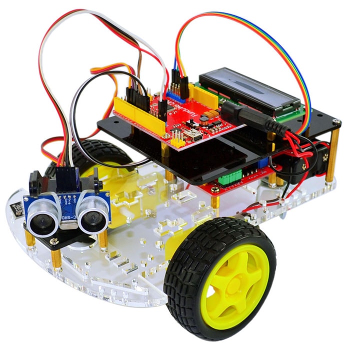 RT0008 Ultrasonic Smart Car Kit Ranging Generation 3 for Arduino DIY Projects- as the picture RT0008 Ultrasonic Smart Car Kit Ranging Generation 3 for Arduino DIY Projects- as the picture