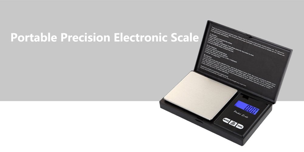 Portable Precision Electronic Scale 0.01g- Black 300g / 0.01g Portable Precision Electronic Scale 0.01g- Black 300g / 0.01g