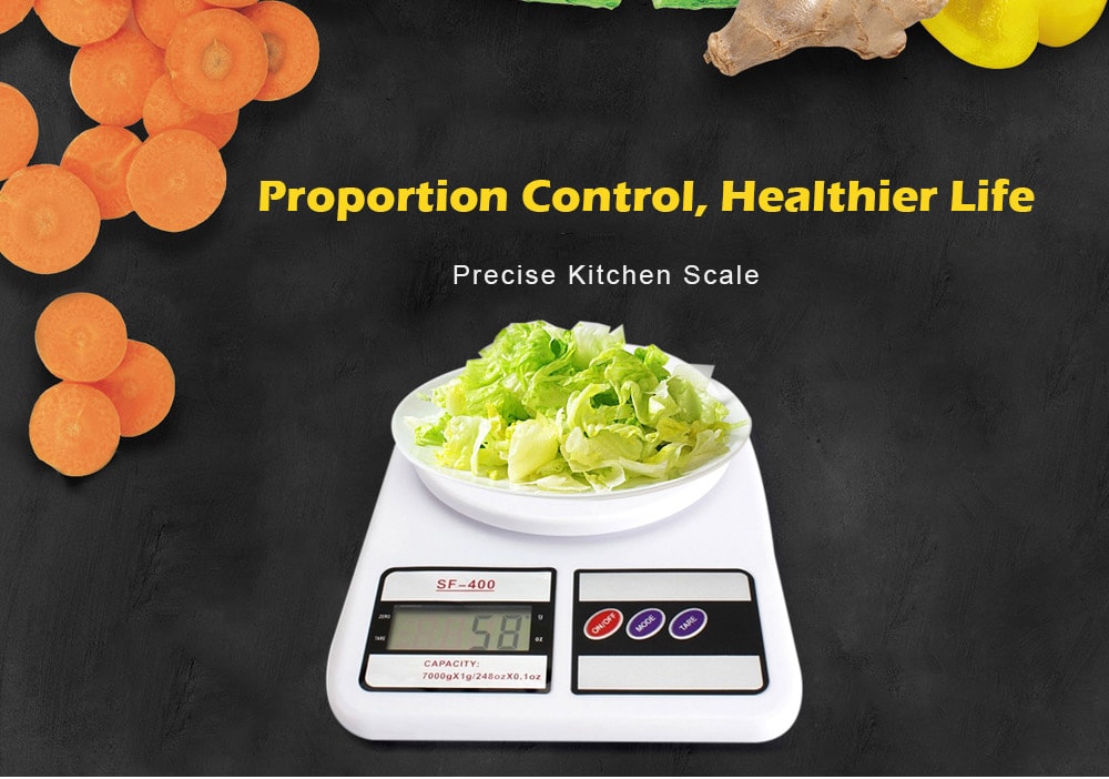 7kg / 1g Precise Kitchen Scale- White 7kg / 1g Precise Kitchen Scale- White