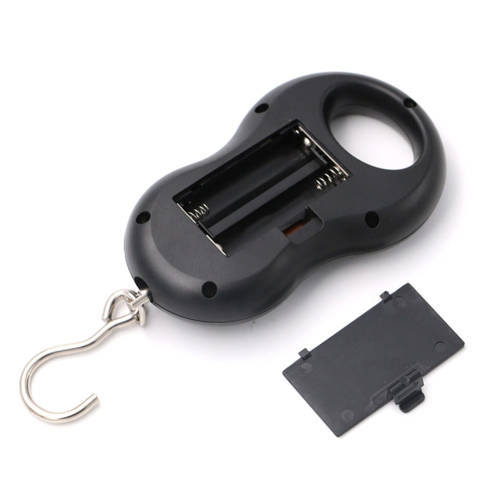 Portable 40kg/10g LCD Digital Scale Electronic Hand Held Hook Belt Luggage Hanging Scale Backlight Balance Weighting- Black Portable 40kg/10g LCD Digital Scale Electronic Hand Held Hook Belt Luggage Hanging Scale Backlight Balance Weighting- Black