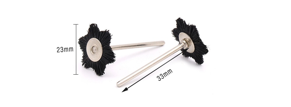 Professional Straight-shank Star Type Polishing Brush 1PC- Black Professional Straight-shank Star Type Polishing Brush 1PC- Black
