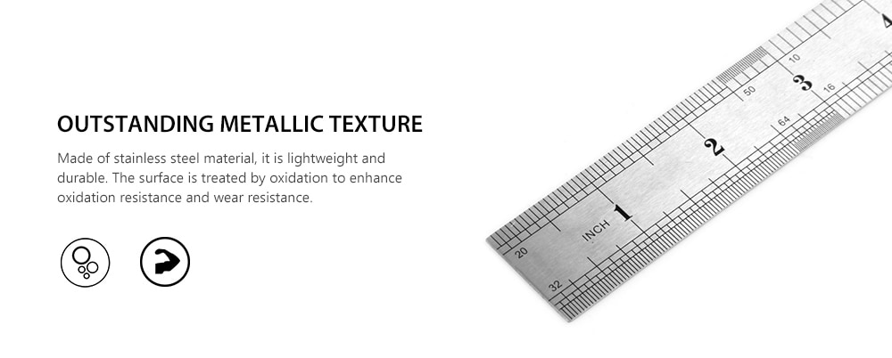 Stainless Steel Straight Ruler 30CM Staionary Home Handtool for Drawing Charting Painting- Silver 15CM Stainless Steel Straight Ruler 30CM Staionary Home Handtool for Drawing Charting Painting- Silver 15CM