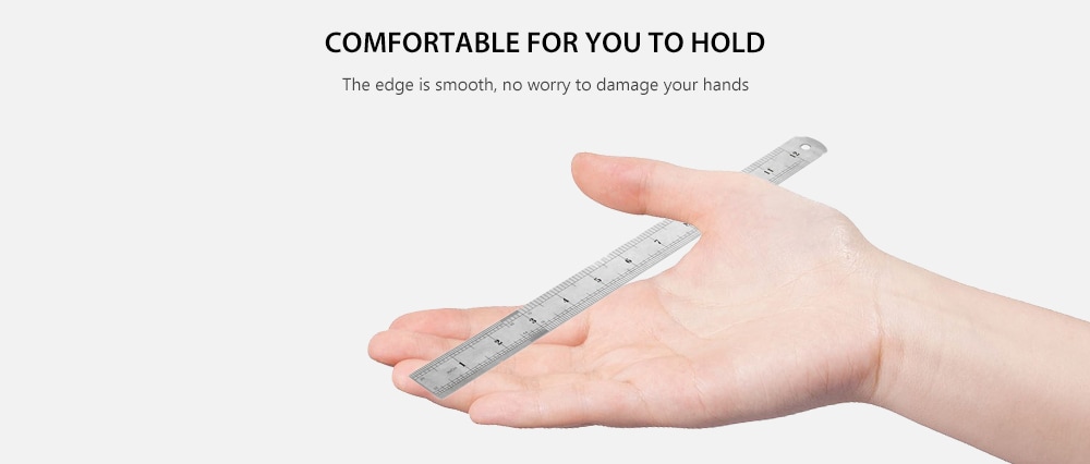 Stainless Steel Straight Ruler 30CM Staionary Home Handtool for Drawing Charting Painting- Silver 15CM Stainless Steel Straight Ruler 30CM Staionary Home Handtool for Drawing Charting Painting- Silver 15CM