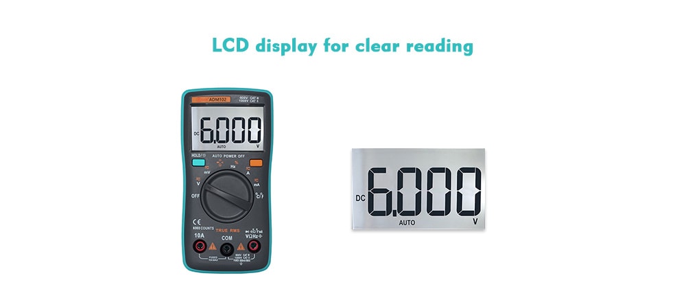 ZT102 Big Screen Digital Multimeter- Green ZT102 Big Screen Digital Multimeter- Green