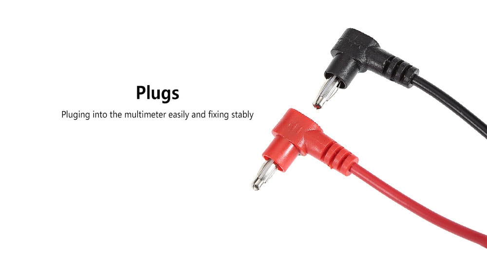 Precise Universal Pair of Multimeter Lead Probe Test Pen Cable with Copper Needle - Black and red Precise Universal Pair of Multimeter Lead Probe Test Pen Cable with Copper Needle - Black and red