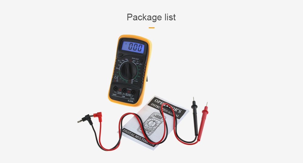 XL830L Hand Hold Digital Multimeter- #001 XL830L Hand Hold Digital Multimeter- #001