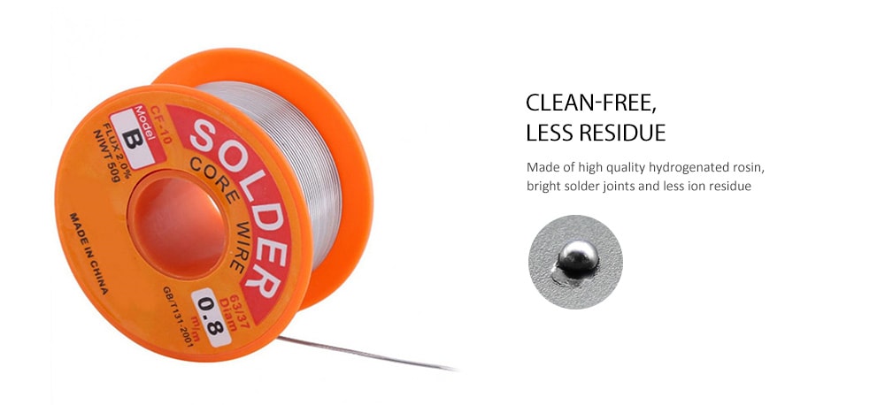0.5 / 0.6 / 0.8 / 1.0MM Rosin Solder Tin Lead Flux Soldering Welding Iron Wire- Bright Orange 0.6MM 0.5 / 0.6 / 0.8 / 1.0MM Rosin Solder Tin Lead Flux Soldering Welding Iron Wire- Bright Orange 0.6MM