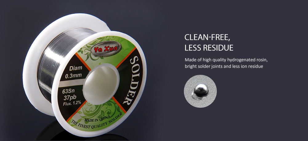 WLXY Professional 0.3mm Flux 1.2 Percent Tin Lead Melt Rosin Core Solder Wire Reel 21.5m- Colormix WLXY Professional 0.3mm Flux 1.2 Percent Tin Lead Melt Rosin Core Solder Wire Reel 21.5m- Colormix