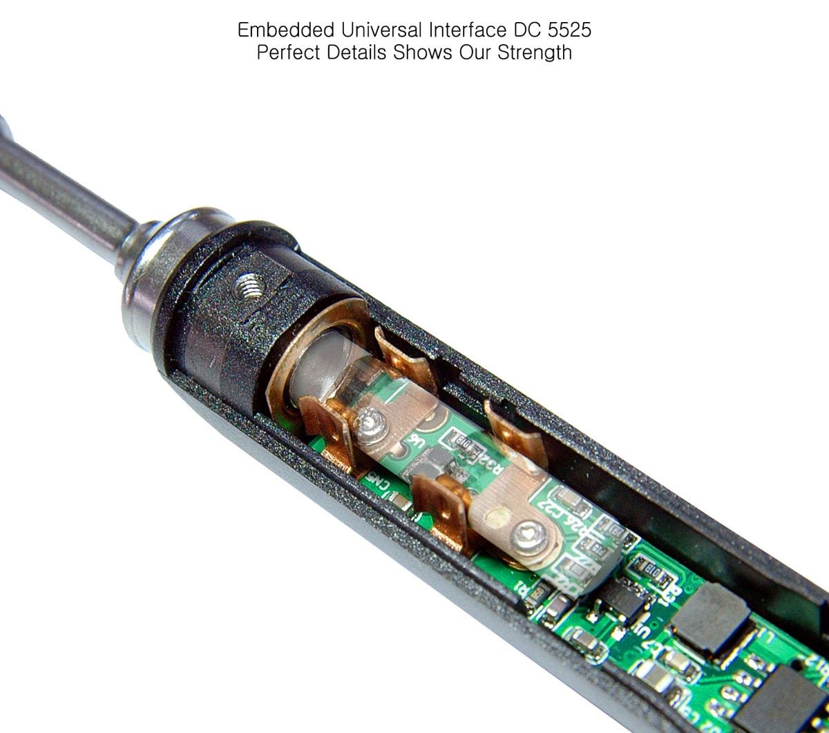 TS100 65W Digital OLED Programmable Soldering Iron Anti-static Structure for Repair / Installation / Weld- Black TS-B2 TS100 65W Digital OLED Programmable Soldering Iron Anti-static Structure for Repair / Installation / Weld- Black TS-B2