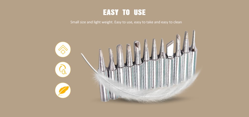 Soldering Iron Tip Lead Free Welding Head 12pcs- Silver Soldering Iron Tip Lead Free Welding Head 12pcs- Silver