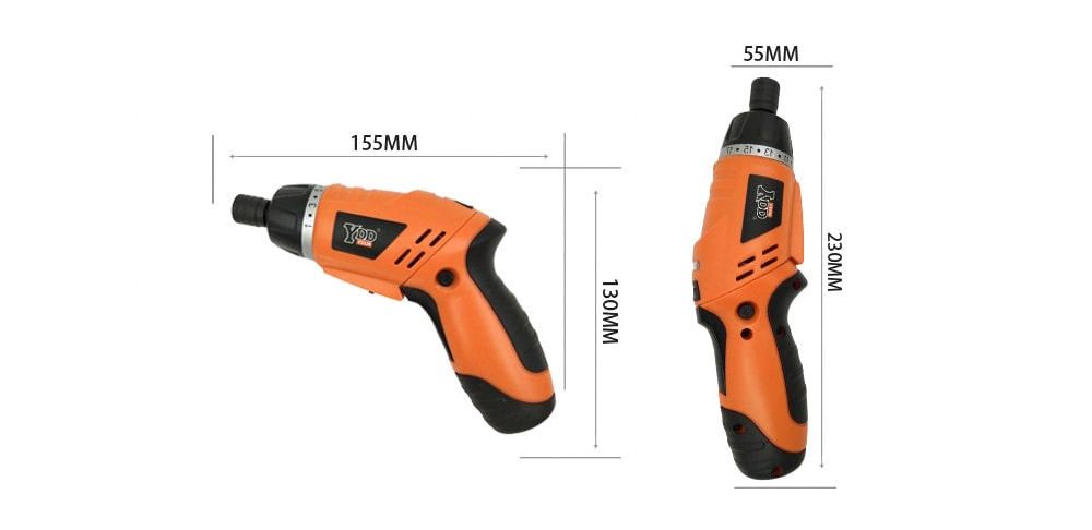 Rechargeable Cordless Electric Screwdriver Drill Set- Fire Engine Red Rechargeable Cordless Electric Screwdriver Drill Set- Fire Engine Red