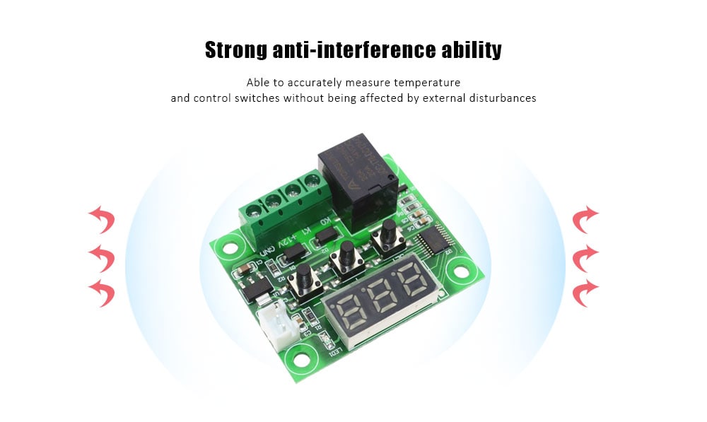 W1209 High Precision Digital Display Thermostat- Clover Green W1209 High Precision Digital Display Thermostat- Clover Green
