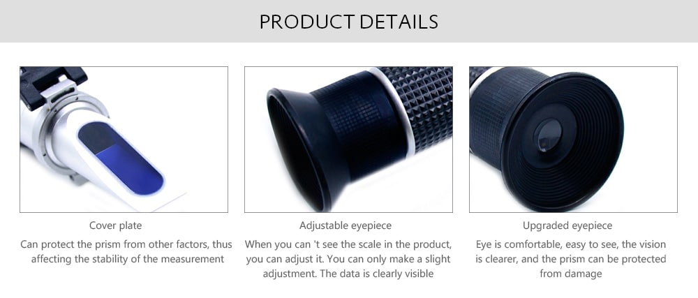 RZ113 Handheld Brix Refractometer Sugar Density Measurement Saccharimeter Precision Instruments- Colormix RZ113 Handheld Brix Refractometer Sugar Density Measurement Saccharimeter Precision Instruments- Colormix