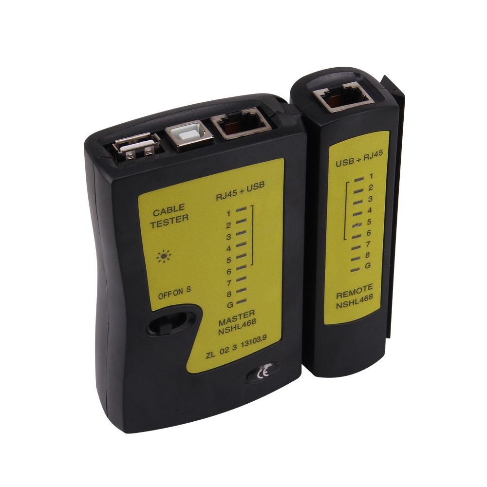 Precise Network Lan Cable Tester with USB + RJ-45- Colormix Precise Network Lan Cable Tester with USB + RJ-45- Colormix