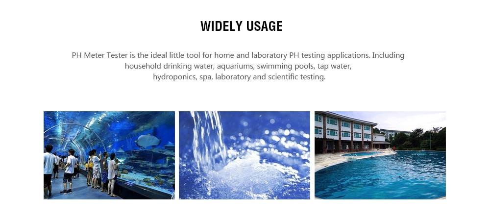 Water Quality Tester PH / Chlorine Detector for Pool / SPA- White Water Quality Tester PH / Chlorine Detector for Pool / SPA- White