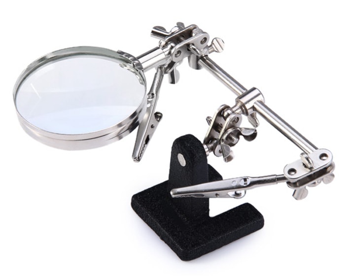 WLXY JM - 501 Multi-functional Welding Magnifying Glass Electric Machine Soldering Iron Holder Table Magnifier- Colormix WLXY JM - 501 Multi-functional Welding Magnifying Glass Electric Machine Soldering Iron Holder Table Magnifier- Colormix