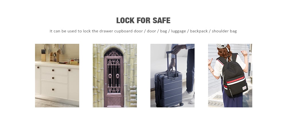 Zinc Alloy Three-digit Password Lock for Suitcase / Bag / Drawer Cupboard Door- Black Zinc Alloy Three-digit Password Lock for Suitcase / Bag / Drawer Cupboard Door- Black