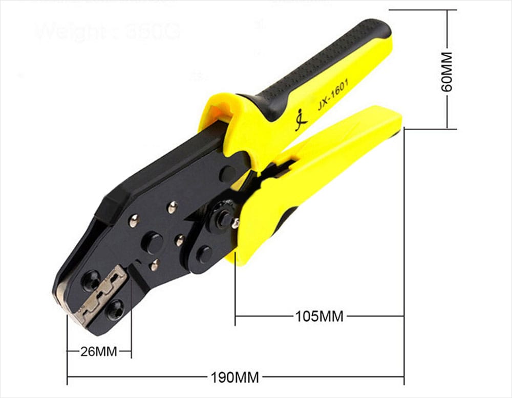 Multi-function Ratchet Wheel Save Effort Crimping Press Plier- Yellow and Black Multi-function Ratchet Wheel Save Effort Crimping Press Plier- Yellow and Black