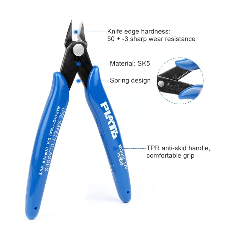 Portable Midget Diagonal Plier- Deep Blue Portable Midget Diagonal Plier- Deep Blue