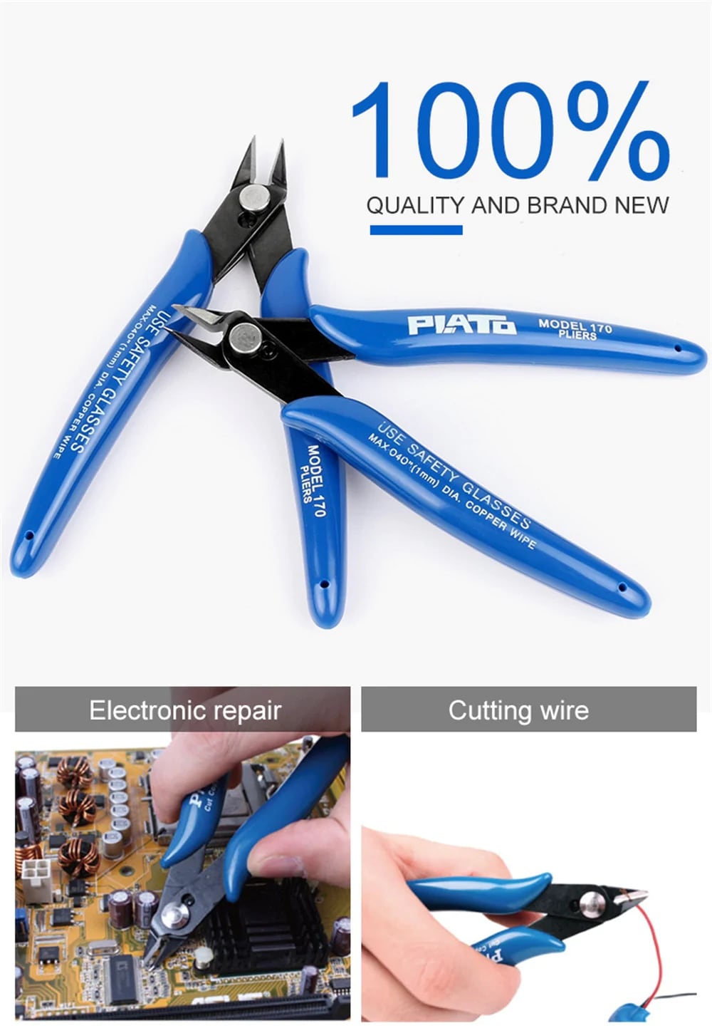 Portable Midget Diagonal Plier- Deep Blue Portable Midget Diagonal Plier- Deep Blue