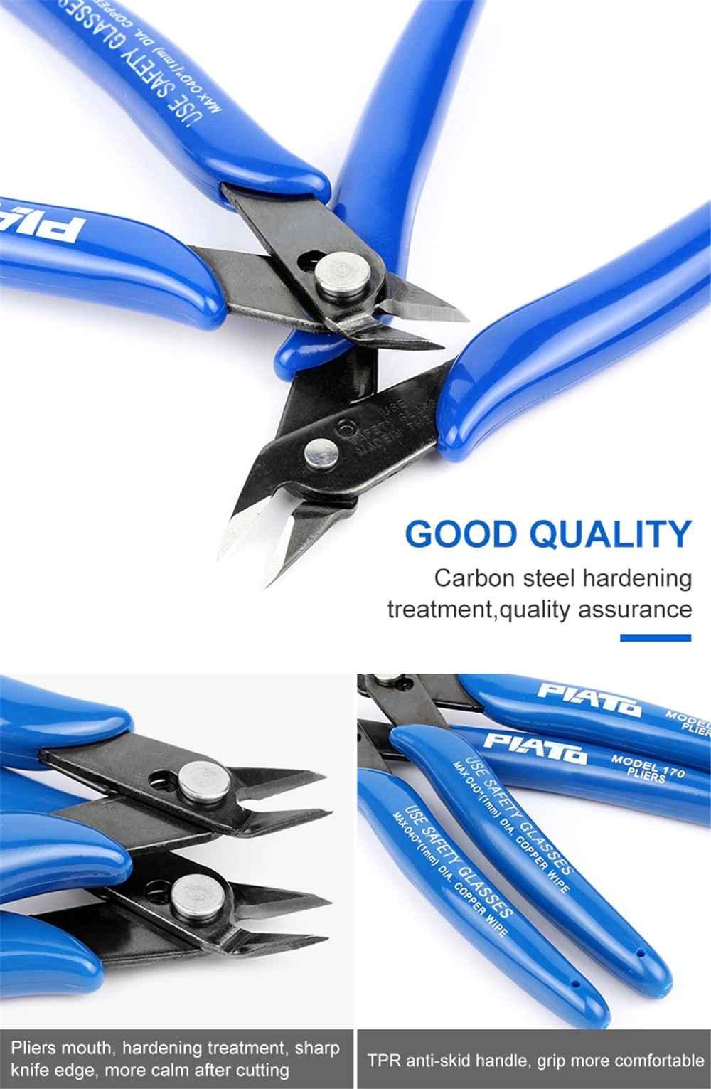 Portable Midget Diagonal Plier- Deep Blue Portable Midget Diagonal Plier- Deep Blue
