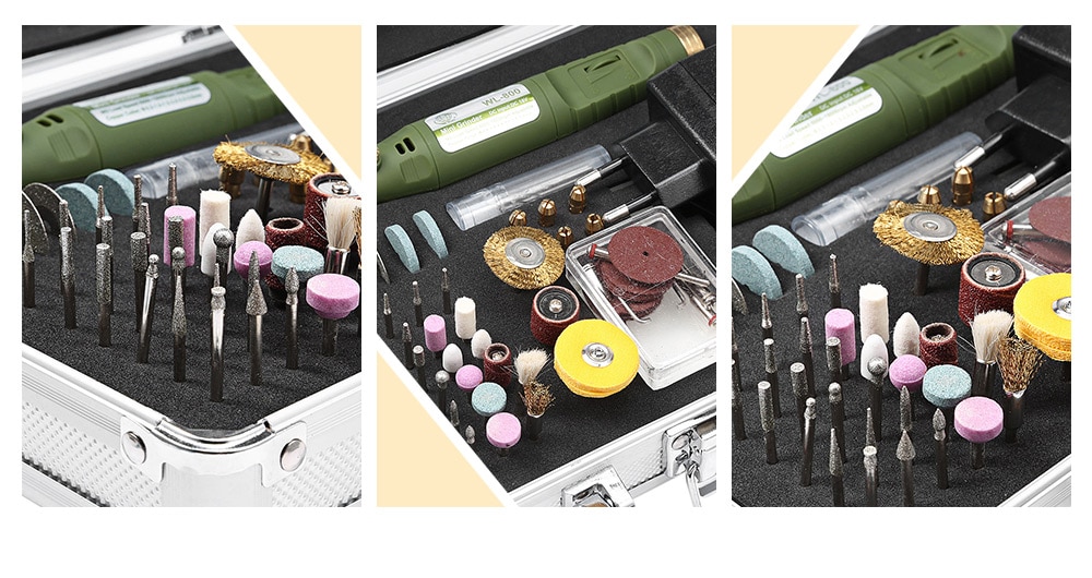 WLXY P-800 80 in 1 Multi-functional Mini Electric Drill Polish Grinder Tool Set - US Plug- Colormix EU Plug WLXY P-800 80 in 1 Multi-functional Mini Electric Drill Polish Grinder Tool Set - US Plug- Colormix EU Plug