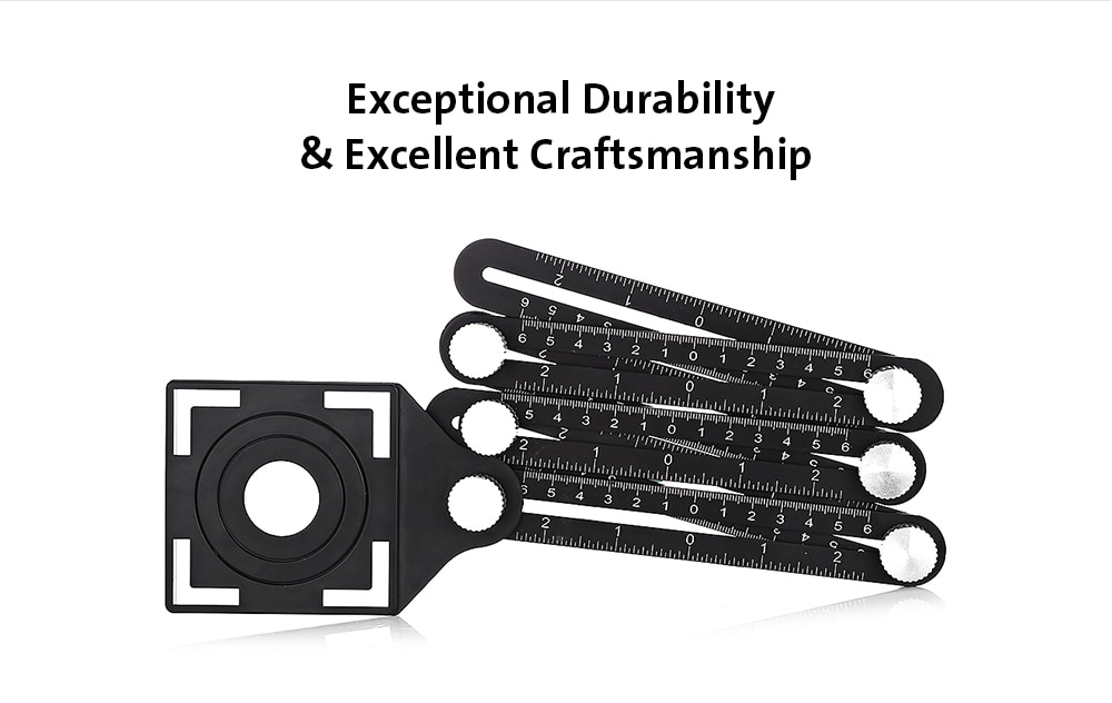 gocomma Universal Scaleplate Multi Angle Measuring Tool - Black gocomma Universal Scaleplate Multi Angle Measuring Tool - Black