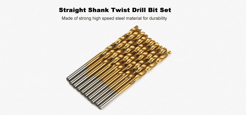 High Speed Steel Ti-coated Straight Shank Twist Drill Bit Set for PCB Drilling - 50PCS- Brown High Speed Steel Ti-coated Straight Shank Twist Drill Bit Set for PCB Drilling - 50PCS- Brown
