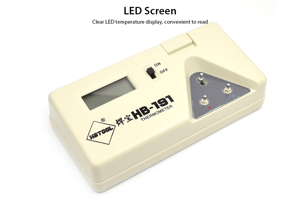 Soldering Iron Tip Thermometer Sensor Digital Tester Temperature Test- Warm White Soldering Iron Tip Thermometer Sensor Digital Tester Temperature Test- Warm White