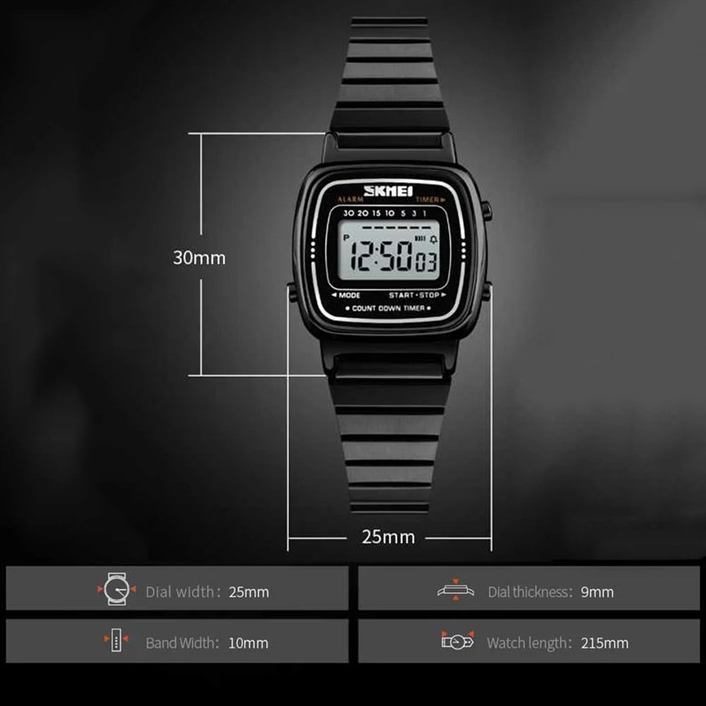 SKMEI Men Fashion Casual Watch LED Digital Watches- Silver SKMEI Men Fashion Casual Watch LED Digital Watches- Silver