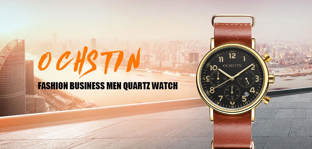 OCHSTIN 6081A Fashion Business Men's Watch with Box- Brown OCHSTIN 6081A Fashion Business Men's Watch with Box- Brown