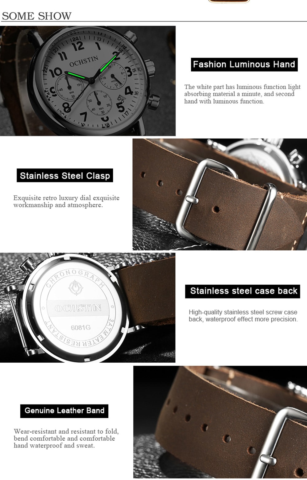 OCHSTIN 6081A Fashion Business Men's Watch with Box- Brown OCHSTIN 6081A Fashion Business Men's Watch with Box- Brown