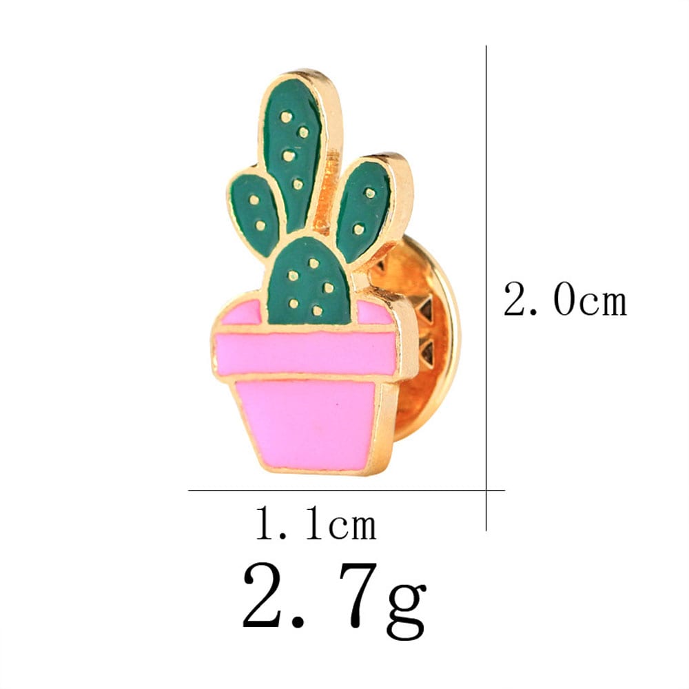 The new creative suit cactus potting drip brooch brooch plants- Multi The new creative suit cactus potting drip brooch brooch plants- Multi