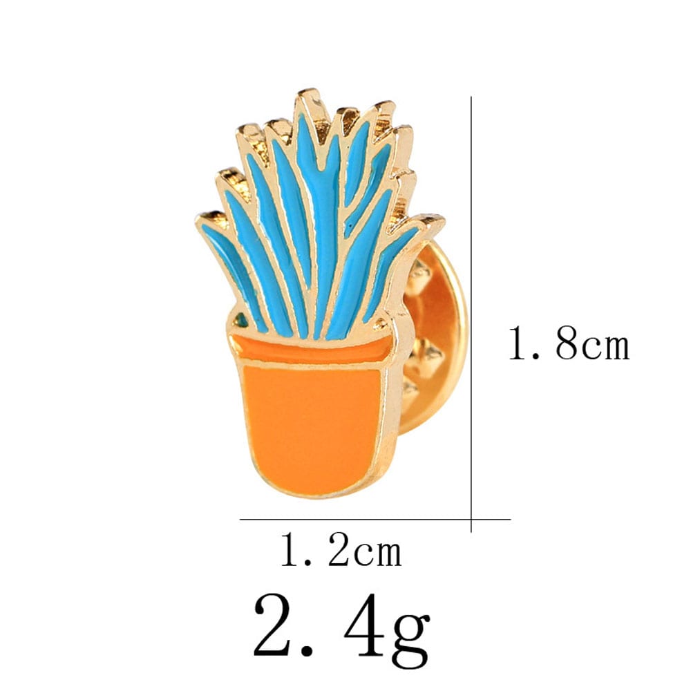 The new creative suit cactus potting drip brooch brooch plants- Multi The new creative suit cactus potting drip brooch brooch plants- Multi