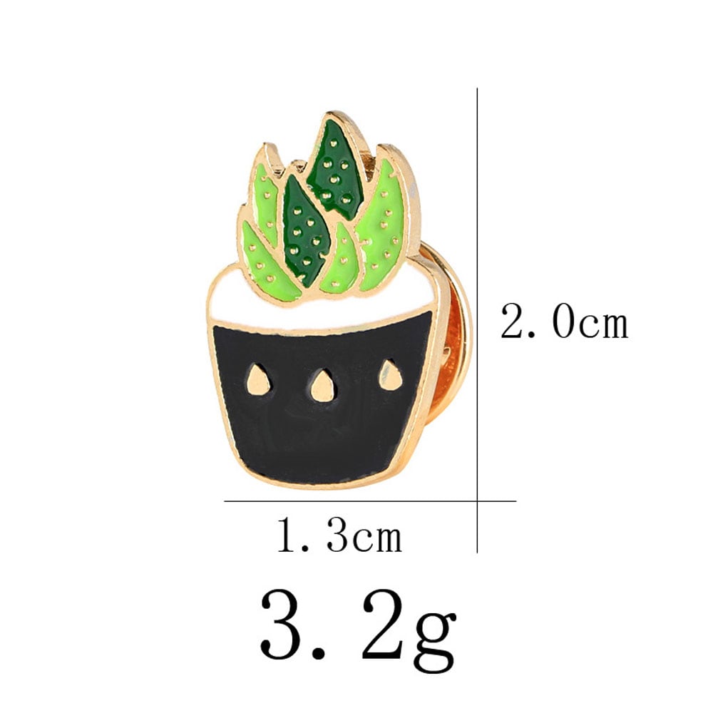 The new creative suit cactus potting drip brooch brooch plants- Multi The new creative suit cactus potting drip brooch brooch plants- Multi