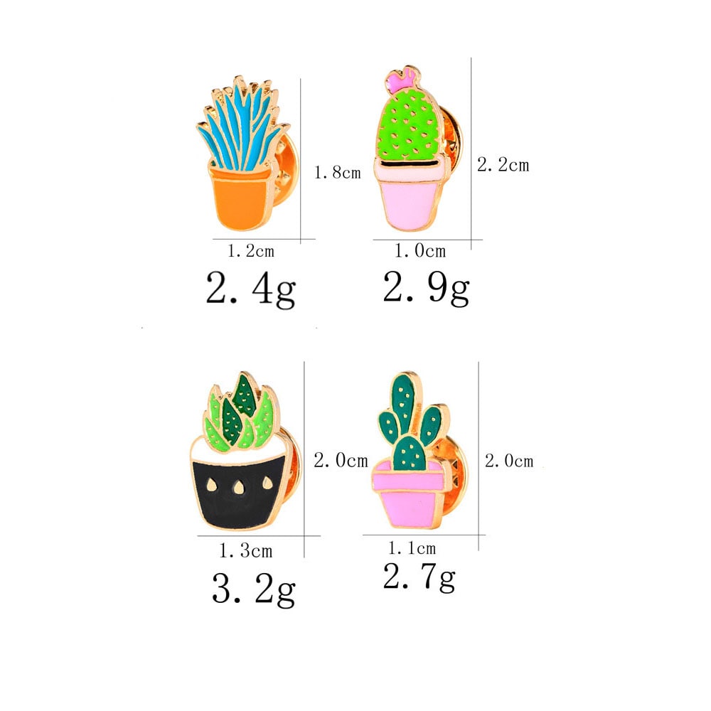 The new creative suit cactus potting drip brooch brooch plants- Multi The new creative suit cactus potting drip brooch brooch plants- Multi