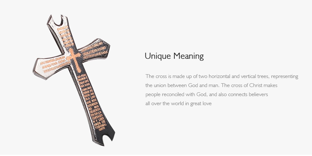 Wearable Unique Bible Verse Cross Unisex Bracelet- Brown Wearable Unique Bible Verse Cross Unisex Bracelet- Brown