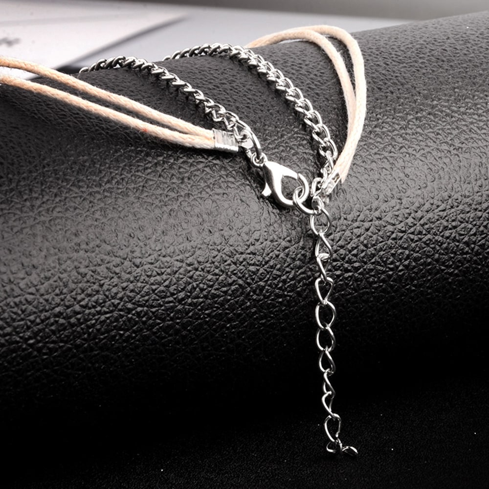 Women'S Fashion Bohemia Baby Elephant Sun Triple Bead Anklet- Silver 1 set Women'S Fashion Bohemia Baby Elephant Sun Triple Bead Anklet- Silver 1 set