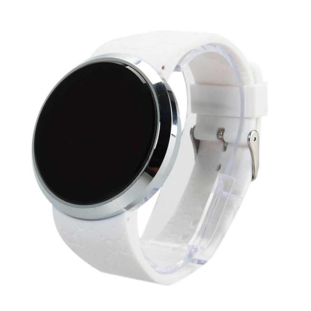 Seasonal 3152340 Touch Screen LED Electronic Fashion Student Jelly Lovers Watch- White Seasonal 3152340 Touch Screen LED Electronic Fashion Student Jelly Lovers Watch- White